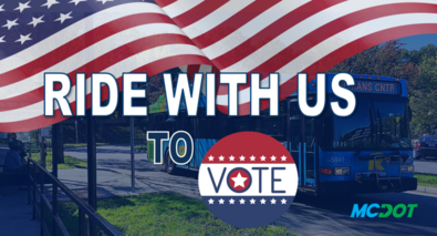 Take Ride On bus to vote