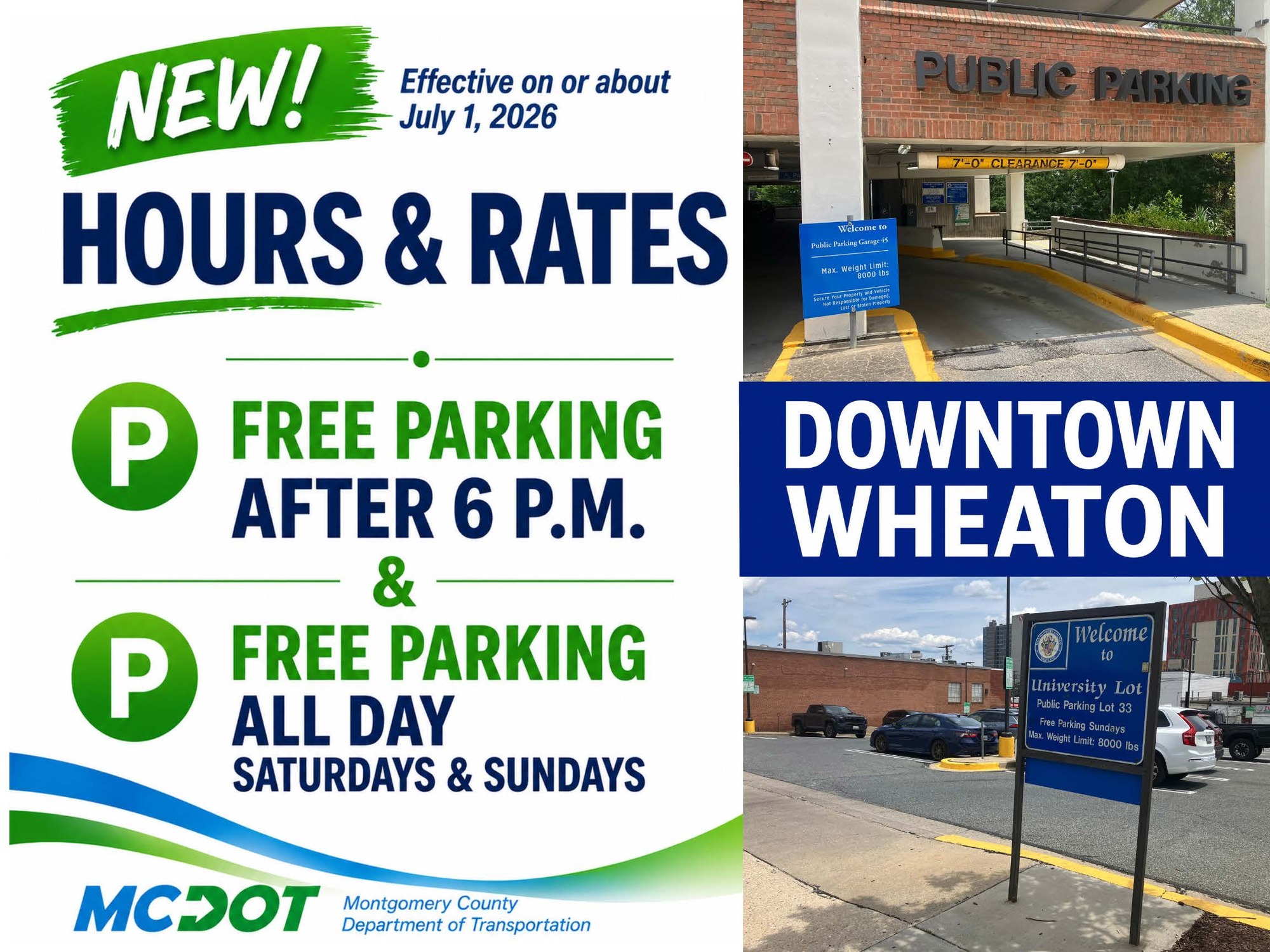 New Downtown Wheaton parking rates