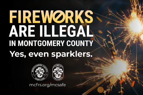 Reminder: Fireworks Are Dangerous and Illegal in Montgomery County 