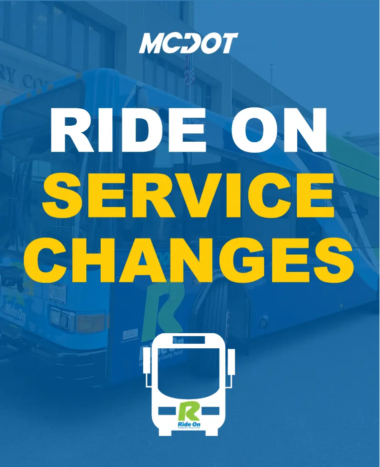 Bridge Construction on Redland Road Happening Through August 25 Alters Two Ride On Bus Routes 