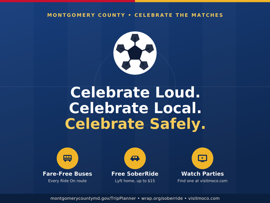 County Promotes Safe Ride Home Resources During FIFA World Cup Watch Parties and Celebrations 