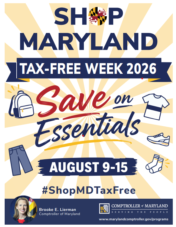 Shop Maryland Tax-Free Week 2026 is around the corner