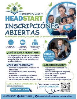 Early Head Start flyer in Spanish