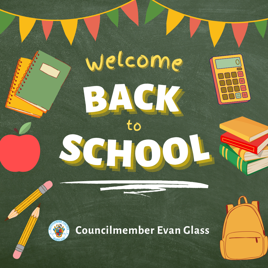 A graphic that reads "Welcome Back to School"