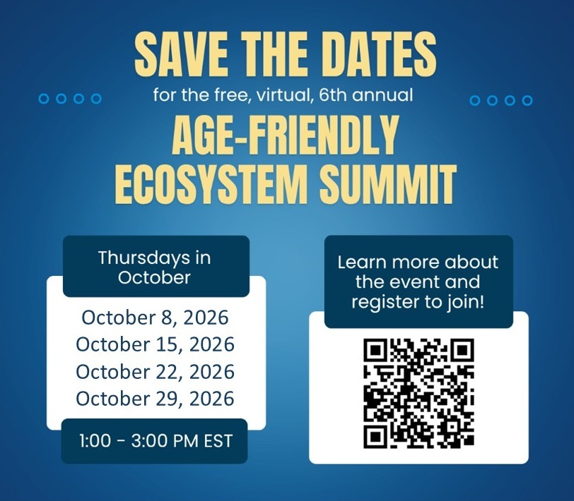 Next Age-Friendly Summit Session Set for Thursday, Oct. 22