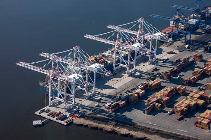 Aerial Photo of Port of Baltimore Terminal