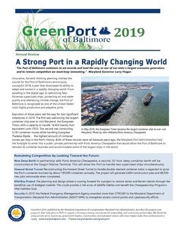 GreenPort of Baltimore Report Cover Photo