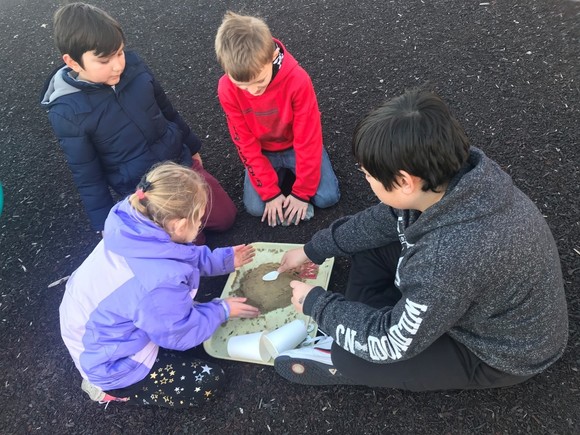 A group of students visiting Poplar Island