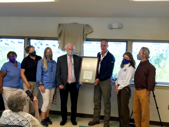 Masonville Cove Environmental Education Center event to name the Great Room after Frank Hamons