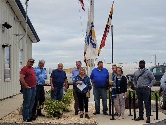 Members of the Cox Creek Citizens Oversight Committee and staff