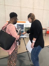 Community Member at Fleming Park Poster Board Session