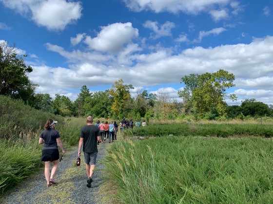 Visitors from DNR tour Masonville Cove