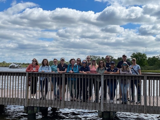 Group photo with Captain Trash Wheel