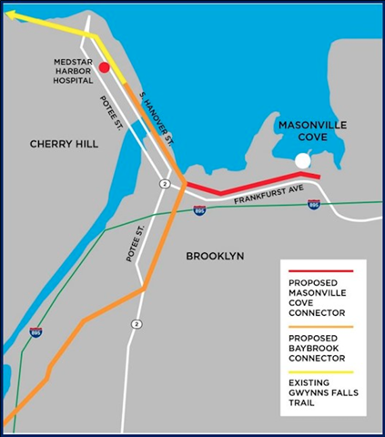 Masonville Cove Connector Map