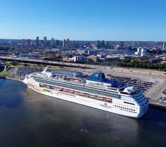 NORWEGIAN CRUISE LINE LAUNCHES INAUGURAL VOYAGE FROM MARYLAND’S PORT OF BALTIMORE  