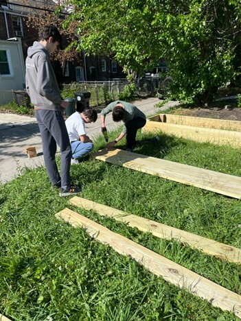 Boy Scouts Create Planters