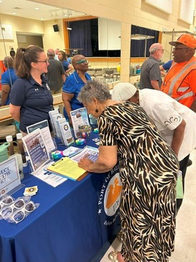Attendees at the Turner Station Open House