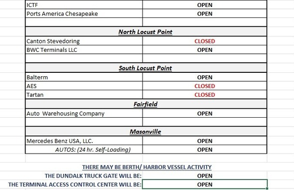 Terminal Holiday Schedule - Defender's Day 2025