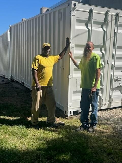 Brother Mike Daily of Zion Hill Baptist Church and Jamie Meyers with M&W Towing