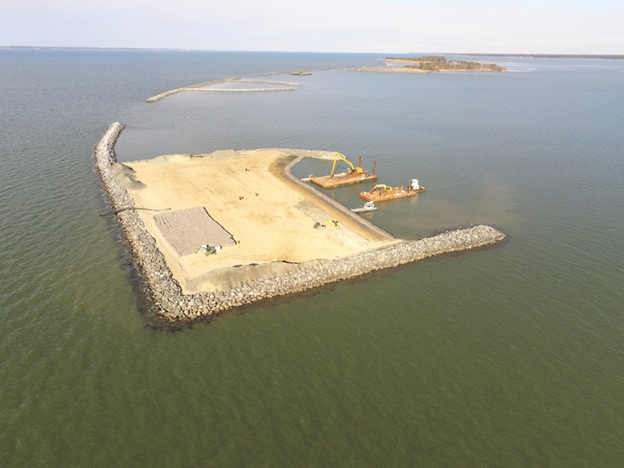 Arial photo of Barren Island
