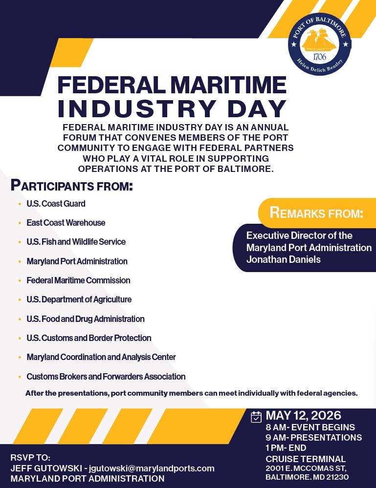Federal Maritime Industry Day May 12, 2026