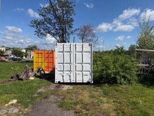 Two shipping containers donated by the BPA help support community efforts.