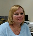 crystal stewart sitting at desk