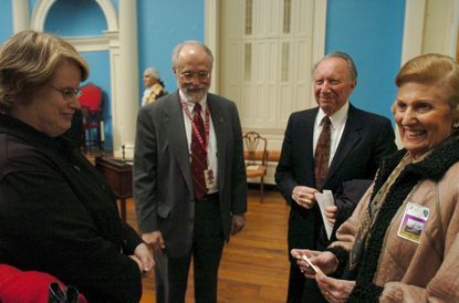 hackerman, calver, and papenfuse standing together.