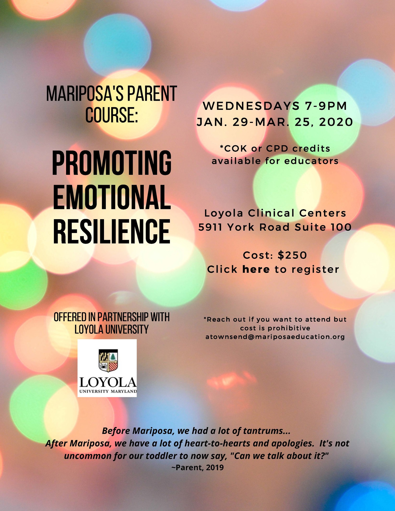 Mariposa Parent Course Page 1