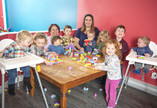 Child care children and staff