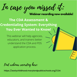 CDA webinar