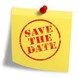 Save the Date, post-it note.