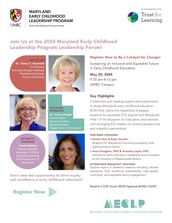 2024 Maryland Early Childhood Leadership Program Leadership Forum