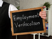 Employment Verification sign