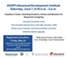 2025 Professional Development Institute flyer