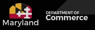 Maryland Department of Commerce logo.