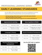 Early learning standards professional learning series 2026 flyer.