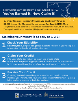 Maryland Earned Income Tax Credit flyer