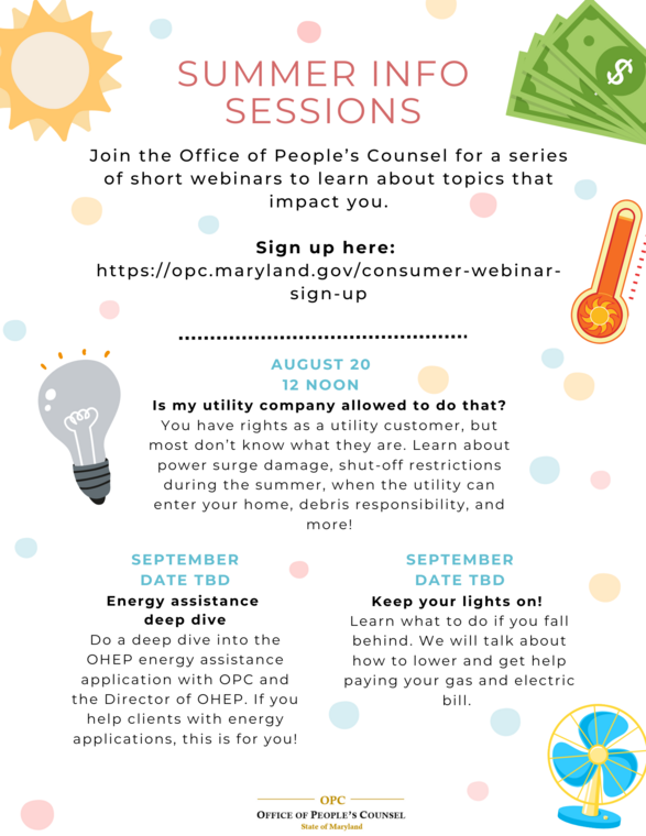 summer info session tbd