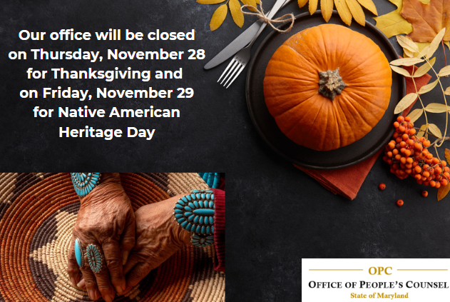 Thanksgiving closure