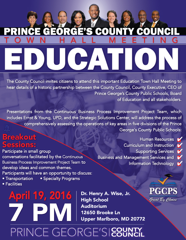 Education Town Hall Flyer