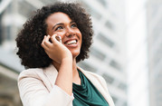Woman on phone
