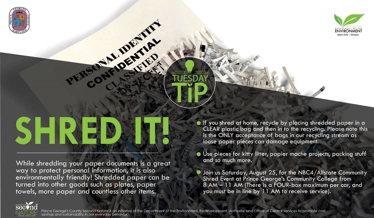 Tues Tip 8.21.18 Shred it