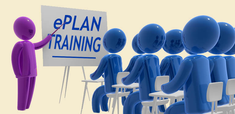 ePlan Training sign with trainees