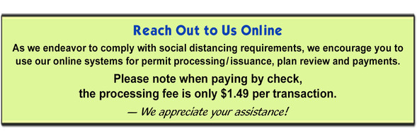 Please use online systems and payments, which are only $1.49 per transaction in green box.