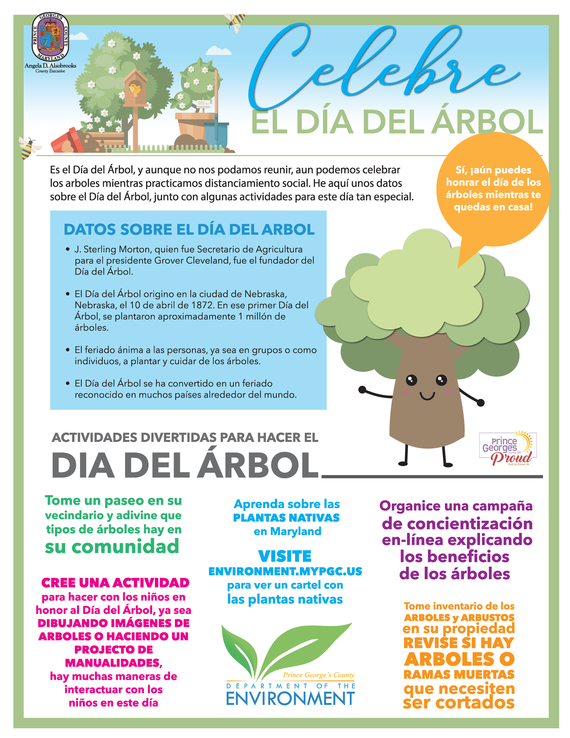 The DoE Sprout Happy Arbor Day/Feliz Dia del Árbol