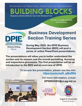 Business Development Section Training Flyer 1