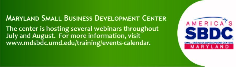 MD Small Business Development Center training link