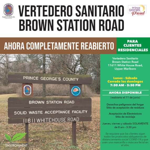 Landfill reopened 8.3.20 sp