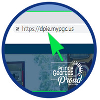 BDS icon serves as link to resources, image of arrow on DPIE web page